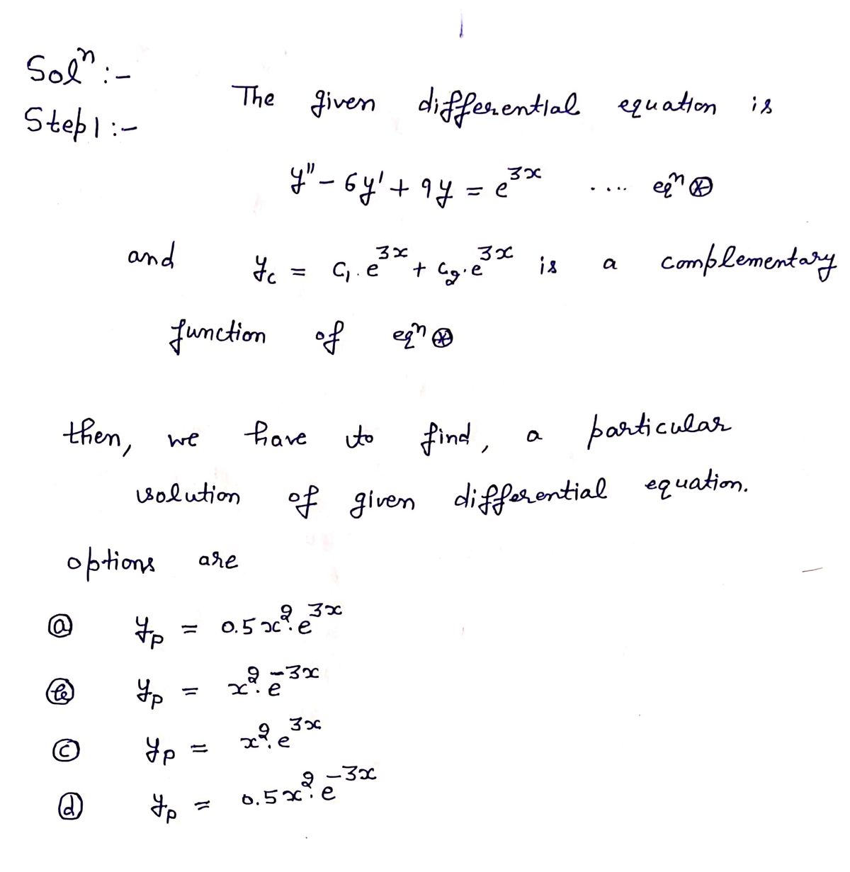 Advanced Math homework question answer, step 1, image 1